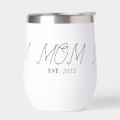Mom Established New Mom Gift Thermal Wine Tumbler (Links)