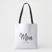 Mom Established New Mom Gift Tote Bag Tasche (Vorderseite)