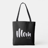Mom Established New Mom Gift Tote Bag Tasche (Rückseite)