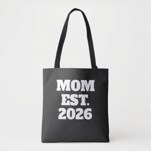 Mom Established New Mom Gift Tote Bag Tasche (Vorderseite)