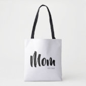 Mom Established New Mom Gift Tote Bag Tasche (Vorderseite)