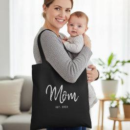 Mom Established New Mom Gift Tote Bag Tasche