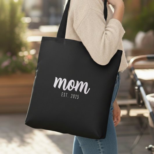 Mom Established New Mom Gift Tote Bag Tasche