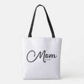 Mom Established New Mom Gift Tote Bag Tasche (Rückseite)