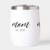Mom Established New Mom Script Gift (Vorderseite)