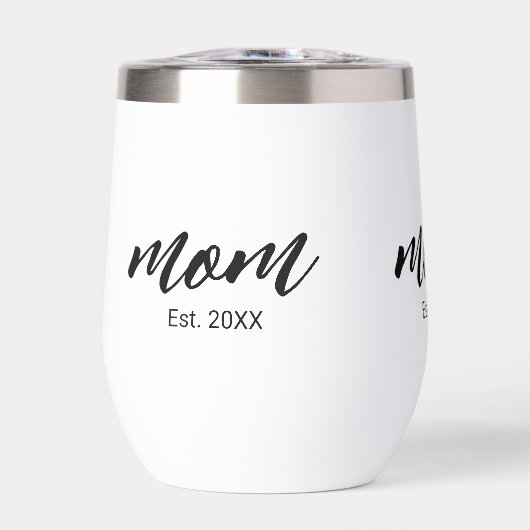 Mom Established New Mom Script Gift (Vorderseite)
