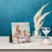 Mom Established Personalized Script Photo Keepsake Fotoplatte (InSitu)