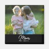 Mom Established Photo Gift Magnet (Vorne)