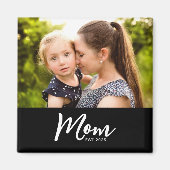 Mom Established Photo Gift Magnet (Vorne)