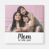 Mom Established Photo Gift Magnet (Vorne)