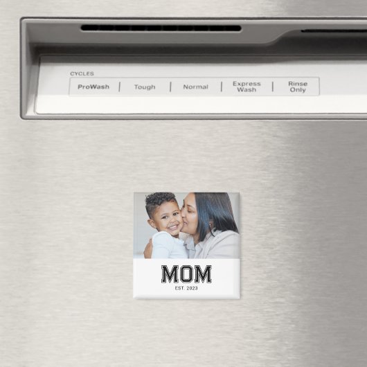 Mom Established Photo Gift Magnet (In Situ (Geschirrspüler))