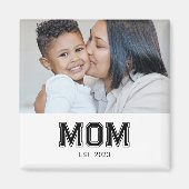 Mom Established Photo Gift Magnet (Vorne)