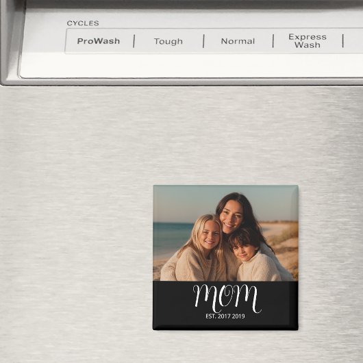 Mom Established Photo Gift Magnet