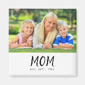 Mom Established Photo Gift Magnet (Vorne)