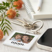 Mom Established Photo Gift Schlüsselanhänger (Vorderseite rechts)