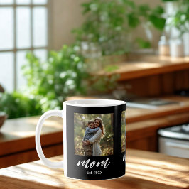 Mom Established Photo Mother's Day Kaffeetasse