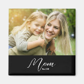 Mom Established Photo Mother's Day Magnet (Vorne)
