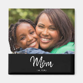  Mom Established Photo Mother's Day Magnet (Vorne)