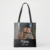 Mom Established Photo Mother's Day  Tasche (Vorderseite)