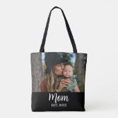 Mom Established Photo Mother's Day  Tasche (Rückseite)