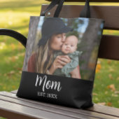 Mom Established Photo Mother's Day Tasche