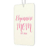 Mom Established Pink Script Name  Autolufterfrischer (Links)