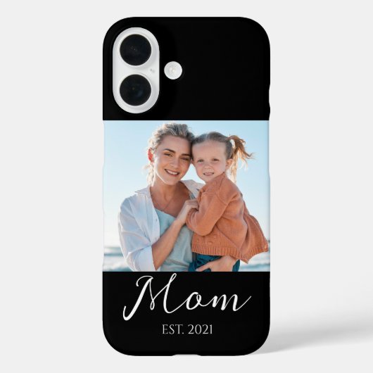 Mom Established Schrift Foto Case-Mate iPhone Hülle (Rückseite)