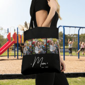 Mom Established Script 3 Photo Black Tasche
