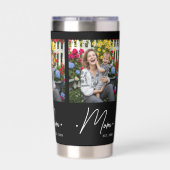 Mom Established Script 3 Photo Black Thermobecher (Rückseite)