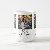 Mom Established Script 3 Photo White Kaffeetasse (Mittel)