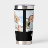 Mom Established Script Black 2 Photo Thermobecher (Links)