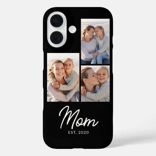 Mom Established Script Black 3 Photo Case-Mate iPhone Hülle (Rückseite)