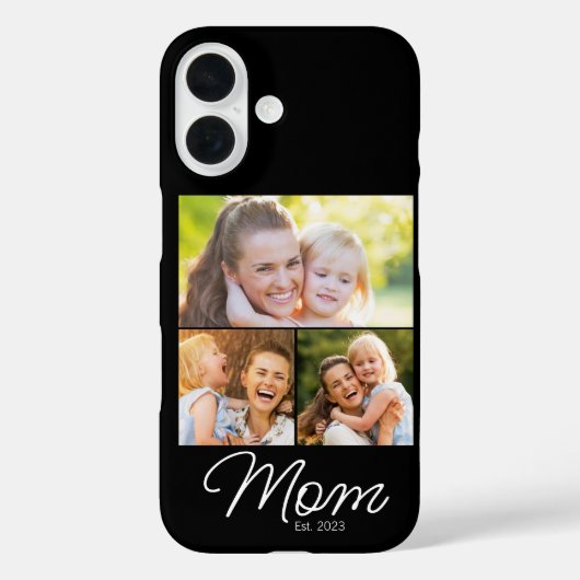 Mom Established Script Black 3 Photo Case-Mate iPhone Hülle (Rückseite)