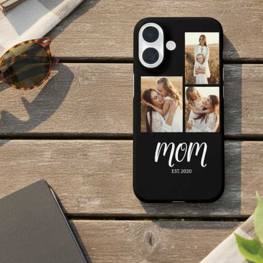 Mom Established Script Black 3 Photo Case-Mate iPhone Hülle