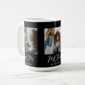 Mom Established Script Black 3 Photo Insulated Kaffeetasse (Vorderseite Links)