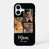 Mom Established Script Black 3 Photo  iPhone 16 Hülle (Rückseite)
