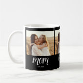Mom Established Script Black 3 Photo Kaffeetasse (Links)