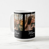 Mom Established Script Black 3 Photo Kaffeetasse (Vorderseite Links)