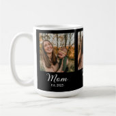 Mom Established Script Black 3 Photo Kaffeetasse (Links)
