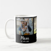 Mom Established Script Black 3 Photo Kaffeetasse (Links)