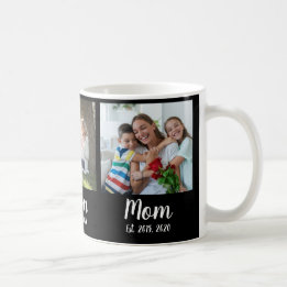Mom Established Script Black 3 Photo Kaffeetasse