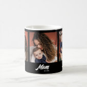 Mom Established Script Black 3 Photo Kaffeetasse (Mittel)