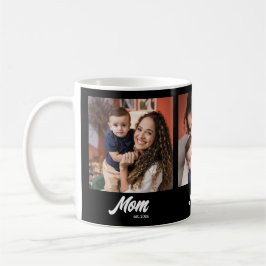 Mom Established Script Black 3 Photo Kaffeetasse