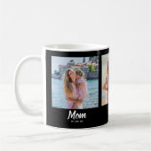 Mom Established Script Black 3 Photo Kaffeetasse (Links)