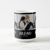 Mom Established Script Black 3 Photo Kaffeetasse (Mittel)