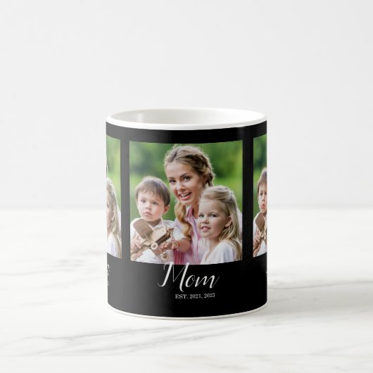Mom Established Script Black 3 Photo  Kaffeetasse (Mittel)