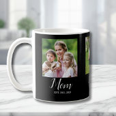Mom Established Script Black 3 Photo Kaffeetasse
