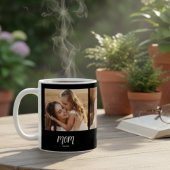 Mom Established Script Black 3 Photo Kaffeetasse