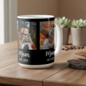 Mom Established Script Black 3 Photo  Kaffeetasse