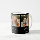 Mom Established Script Black 3 Photo Kaffeetasse (VorderseiteRechts)